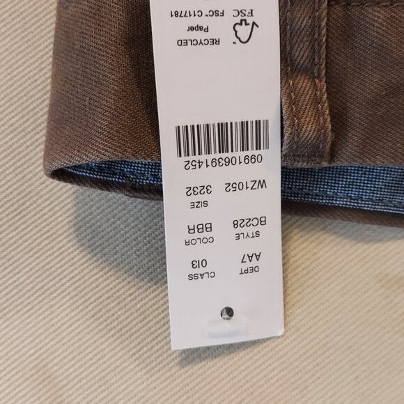 J. Crew Brown NWT Men’s 32Wx32L Cotton-Hemp Pant - Picture 15 of 16